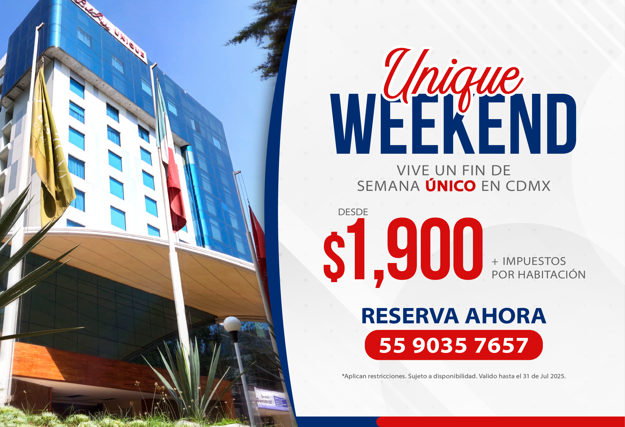 Banner ¡Fin de semana único en la CDMX!